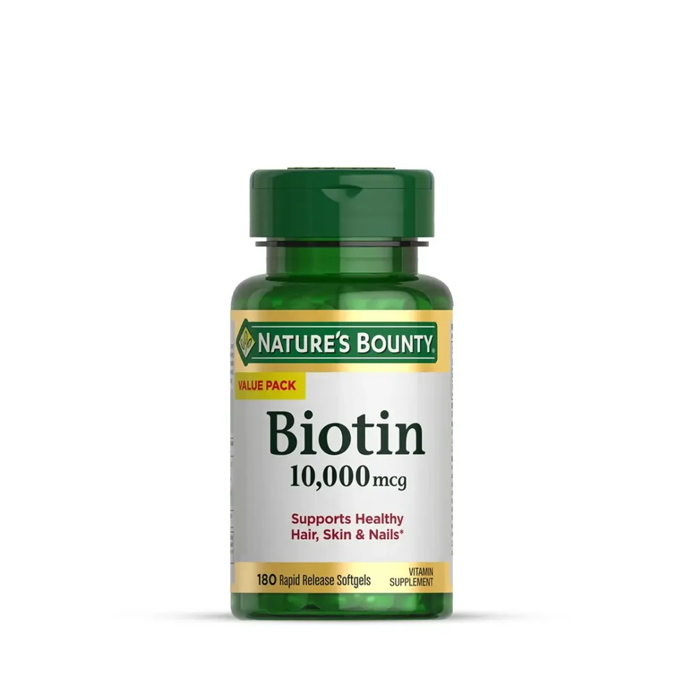 Nature's Bounty Biotin 10000mcg - 180 Softgels