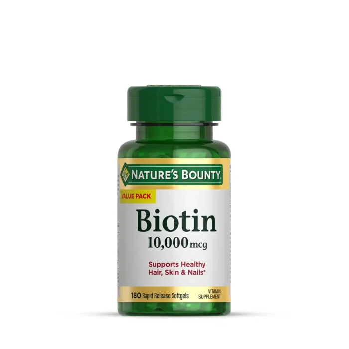 Nature's Bounty Biotin 10000mcg - 180 Softgels