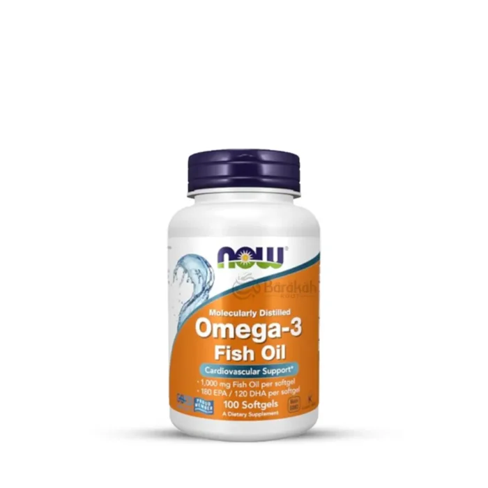 Now Omega 3 Fish Oil 100 Softgels