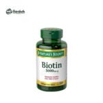 Nature's Bounty Biotin 5000mcg 150 Softgel Supports Healthy Hair Skin Nails