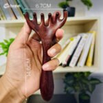 Premium Wooden 6-Claw Meridian Massage Comb - Scalp & Body Stress Reliever