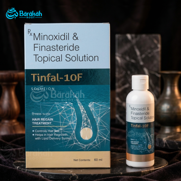 Tinfal-10F Topical Solution - Minoxidil & Finasteride Hair Regain Treatment (60ml)