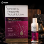 Tinfal-5F Topical Solution - Minoxidil 5% & Finasteride Hair Regain Treatment (60ml)