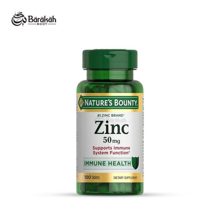 Nature's Bounty Zinc 50 mg Immune Health Supplement (100 Tablets)