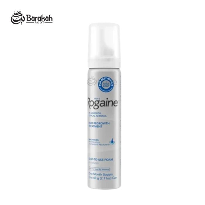 Men's Rogaine 5% Minoxidil Topical Aerosol Foam – Hair Regrowth Treatment (60g / 1 Month Supply)