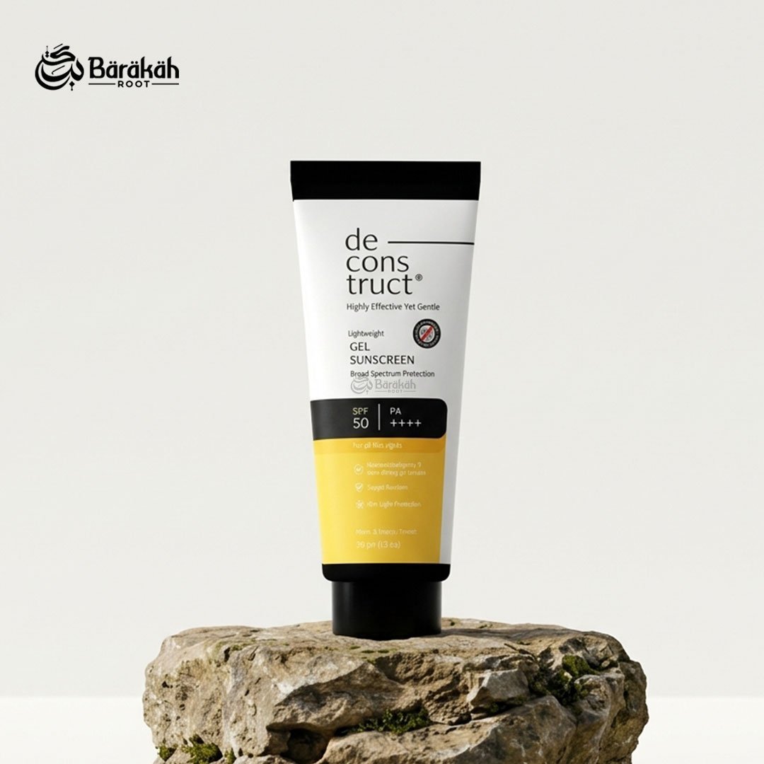 Deconstruct Lightweight Gel Sunscreen SPF 50 PA++++ Broad Spectrum & Blue Light Protection (50 gm)